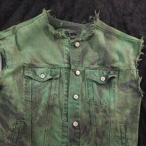 Hand dyed punk battle vest